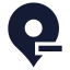 Mappinminus icon with solid sharp style