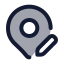 Mappinpen icon with duotone rounded style