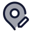Mappinpen icon with duotone standard style