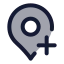 Mappinplus icon with duotone standard style
