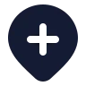 Map Pin Plus Inside icon preview