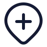 Map Pin Plus Inside icon preview