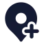 Mappinplus icon with solid standard style
