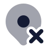 Map Pin X icon preview