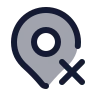Map Pin X icon preview