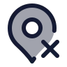 Map Pin X icon preview