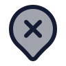 Map Pin X Inside icon preview