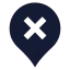 Mappinxinside icon with solid sharp style