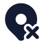 Mappinx icon with solid rounded style