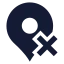 Mappinx icon with solid sharp style