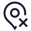 Mappinx icon with stroke sharp style