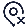 Map Pin X icon preview