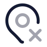 Map Pin X icon preview