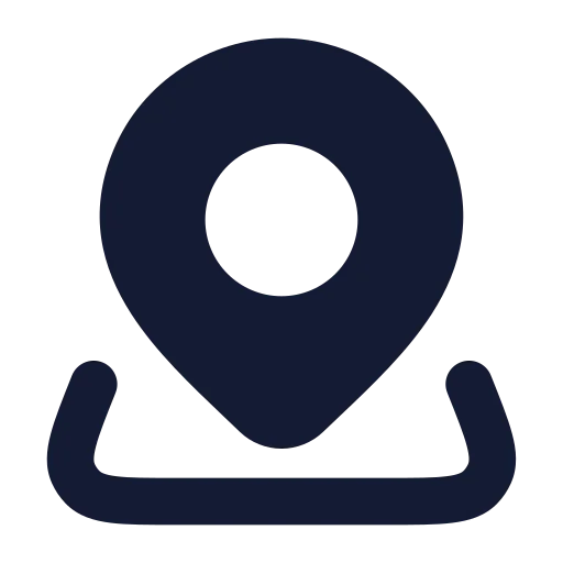 Map Pinned Icon in Solid Rounded style