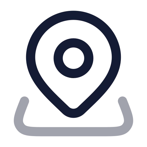 Map Pinned Icon in Twotone Rounded style