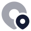 Mappinpoint icon with bulk rounded style