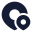 Mappinpoint icon with solid sharp style