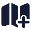Mapplus icon with solid standard style