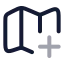 Mapplus icon with twotone rounded style