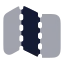 Maping icon with bulk rounded style