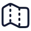 Maping icon with stroke rounded style