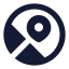 Mapscircle icon with solid standard style