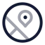 Mapscircle icon with twotone rounded style