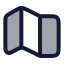 Maps icon with duotone rounded style