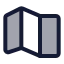 Maps icon with duotone standard style