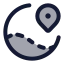 Mapsglobal icon with duotone standard style