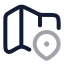 Mapslocation icon with twotone rounded style