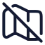 Mapsoff icon with stroke rounded style