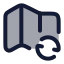 Mapsrefresh icon with duotone rounded style