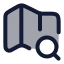 Mapssearch icon with duotone rounded style