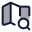 Mapssearch icon with duotone standard style