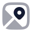 Mapssquare icon with bulk rounded style