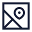 Mapssquare icon with stroke sharp style