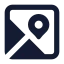 Mapssquare icon with solid standard style