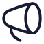 Marketing icon with stroke rounded style