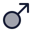 Mars icon with duotone standard style