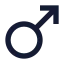 Mars icon with solid sharp style