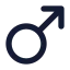 Mars icon with solid standard style