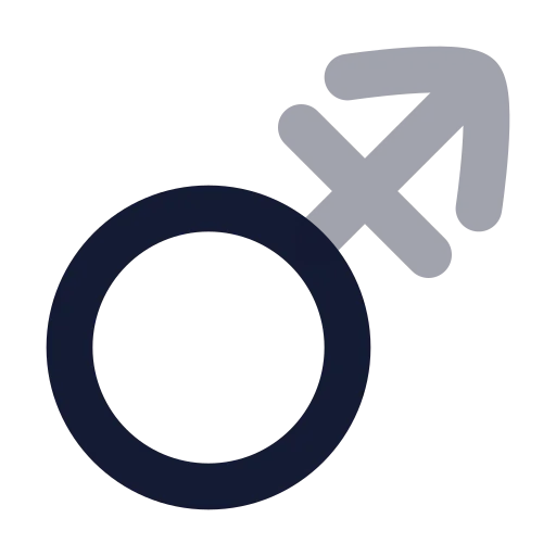 Mars Stroke Icon in Bulk Rounded style