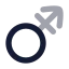 Marsstroke icon with bulk rounded style