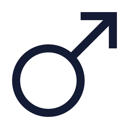 Mars Icon in Stroke Sharp style
