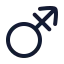 Marsstroke icon with stroke rounded style