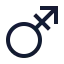Marsstroke icon with stroke sharp style