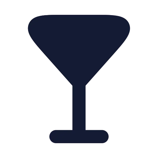 Martini Icon in Solid Rounded style
