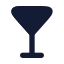 Martini icon with solid rounded style
