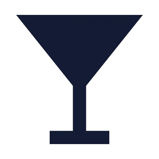 Martini Icon in Solid Sharp style